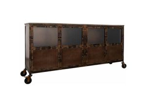 4251213562793 - Massivmoebel24de - Sideboard Mango 180x40x90 braun lackiert heavy industry 215 - braun