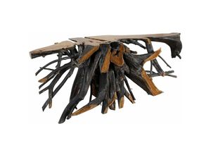 4251213563332 - Konsolentisch Teak Wurzel verzweigt 160x40x80 natur lackiert UNIKA 178 - natur