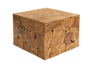 4251213563370 - Massivmoebel24de - Couchtisch Teak Wurzel 60x60x45 natur lackiert unika 182 - natur