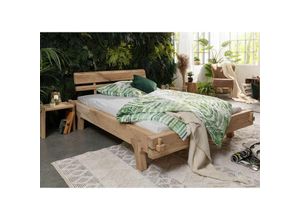 4251213566241 - Massivmoebel24de - Balkenbett Eiche 160x200 natur geölt oak heart 02 - natur