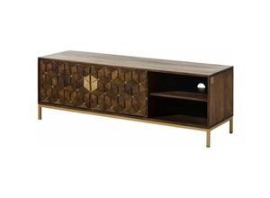 4251213566401 - Massivmoebel24 - TV-Board Mango 145x45x50 braun geölt diamond 206 - braun