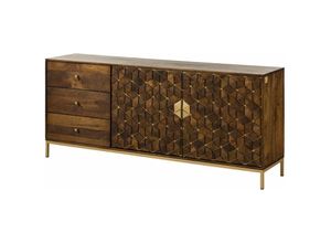 4251213566425 - Massivmoebel24de - Sideboard Mango 180x40x77 braun geölt diamond 210 - braun