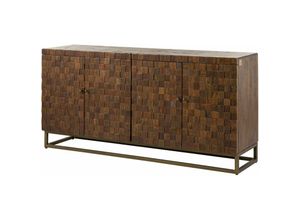 4251213568665 - Massivmoebel24 - Sideboard Mango 178x46x87 braun lackiert stilmöbel 128 - braun