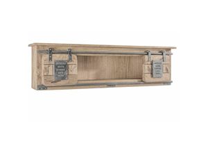 4251213569280 - Massivmoebel24de - Wandregal Mango 130x25x35 whitewash lackiert railway 365 - beige