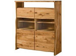 4251213570071 - Highboard Wildeiche 131x45x147 natur geölt PURE OAK 105 - natur