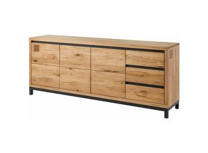 4251213571252 - Sideboard Wildeiche 210x45x85 natur geölt villanders 152 - natur