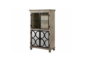 4251213571740 - Massivmoebel24de - Vitrine Mango 97x45x160 grau lackiert hermitage 016 - grau 4251213571740 - Massivmoebel24de - Vitrine Mango 97x45x160 grau lackiert hermitage 016 - grau