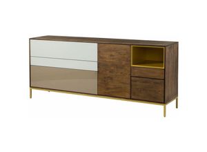 4251213573546 - Massivmoebel24 - Sideboard Mango 200x45x85 braun geölt chicago 105 - braun