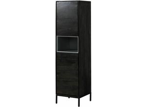 4251213573720 - Highboard Mango 45x45x175 dunkelgrau geölt chicago 210 - grau