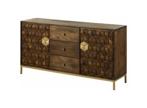 4251213574260 - Massivmoebel24 - Sideboard Mango 146x40x77 braun geölt diamond 222 - braun