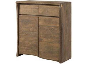 4251213582579 - Massivmoebel24de - Highboard Mango 100x48x111 braun geölt   sandgestrahlt pure mango 101 - braun