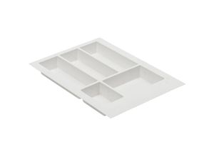 4251224327633 - Ms Beschläge - Besteckeinsatz Besteckkasten Schubladenkasten Universal Schubladen-Organizer Weiß 340mm