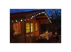 4251240701028 - Buv-handel Gmbh - technik@all led Party-Lichterkette 20 warmweiße led Kugeln 5m + 5m Zuleitung Netzanschluss Außen Innen Lichterkette für Garten