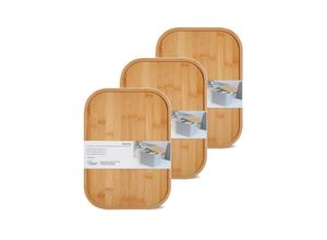 4251246956613 - Faltbarer Bambuskorb Aufbewahrungsbox 35x25x24 cm 3er Set Aufbewahrungskorb Grau