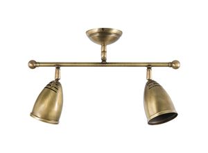 4251254243446 - Schwenkbare Deckenlampe Rustikal Bronze Hell - Bronze hell glänzend