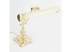 4251254244962 - Licht-erlebnisse - Tischlampe 24K Gold aus Messing Premium - vergoldet mit 24 Karat