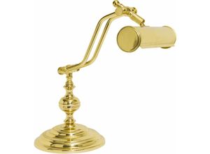 4251254244979 - Tischlampe 24K Gold aus Messing Premium - vergoldet mit 24 Karat