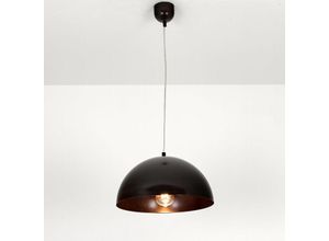 4251254261341 - Licht-erlebnisse - Hängeleuchte Rost Braun Industrie Design Ø33cm Esstisch - Braun Antik