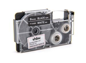 4251258815922 - Schriftband Kassette Patrone 9mm kompatibel mit Casio CW-L300 KL-100E KL-120 KL-1500 KL-200E KL-300 KL-60 KL-7000 KL-70E Ersatz für XR-9ABK 4251258815922 - Schriftband Kassette Patrone 9mm kompatibel mit Casio CW-L300 KL-100E KL-120 KL-1500 KL-200E KL-300 KL-60 KL-7000 KL-70E Ersatz für XR-9ABK
