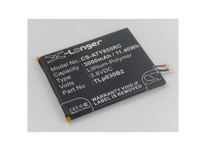 4251258862605 - Li-Polymer Akku 3000mAh (38V) kompatibel mit mobile lte Router Hotspot Alcatel One Touch Link Y855 Ersatz für TLp030B2 - Vhbw