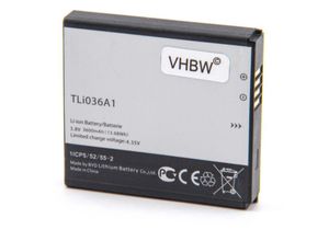 4251258897959 - vhbw Li-Ion Akku 3800mAh (38V) kompatibel mit Hotspot Alcatel One Touch Link 4G Link 4G+ LTE Link Y900 Link Y900NB Ersatz für TLi036A1