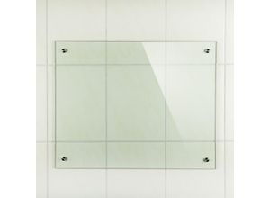 4251258907603 - - Küchenrückwand Spritzschutz Fliesenspiegel Küche Wandschutz Glas 6mm esg Klarglas - 70x60CM