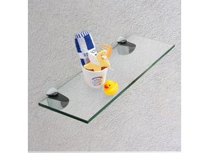 4251258916360 - - 40x10CM Glas Regal Halterung Glasregal Glasboden Wandregal Badregal Bad Ablage 4251258916360 - - 40x10CM Glas Regal Halterung Glasregal Glasboden Wandregal Badregal Bad Ablage