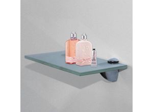 4251258916407 - Glasablage 20x10CM + Halterung Badezimmerablage Spiegelablage Ablage Bad Konsole