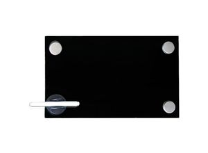 4251258916582 - - 30x50cm Magnettafel Schwarz Whiteboard Glasboard Magnetwand Schreibtafel Board