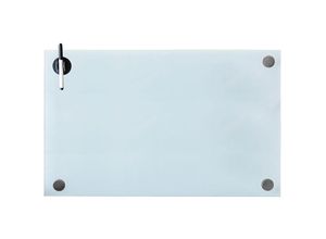 4251258924259 - Whiteboard 100x60CM Memoboard Weiß Magnettafel Pinnwand Glasmagnettafel - Melko