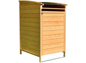 4251258937662 - - Mülltonnenbox braun Mülltonnenverkleidung Mülltonne 240L Mülltonnenhaus Gartenbox Gerätebox Gerätehaus Holz Anbau Gerätehaus