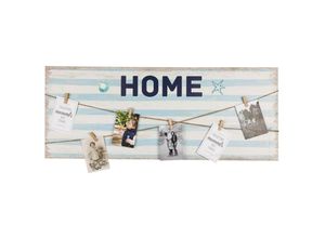 4251258943182 - - Fotowand home 100 x 40 cm Holz Bilder Galerie Wandcollage Dekoration Klammern