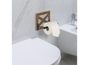 4251258943243 - Toilettenpapierhalter eckig - rustikales Design