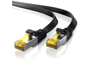 4251259145059 - Primewire LAN-Kabel CAT7 RJ-45 (Ethernet) CAT 7 Flachband U FTP Gigabit Netzwerkkabel 10 Gbit s Patchkabel - 25m