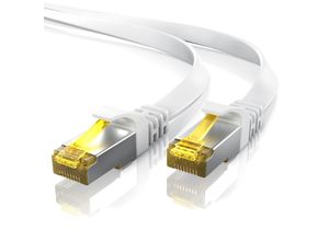 4251259145165 - Primewire LAN-Kabel CAT7 RJ-45 (Ethernet) CAT 7 Flachband U FTP Gigabit Netzwerkkabel 10 Gbit s Patchkabel - 25m