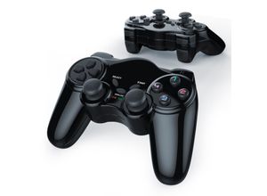 4251259178958 - CSL 2x PlayStation-Controller Wireless PS2 Gamepad 24 GHz Funk Adapter mit Dual Vibration