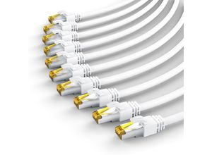 4251259179146 - Primewire 10x LAN-Kabel CAT7 RJ-45 (Ethernet) Gigabit Ethernet S FTP Netzwerkkabel 10000 Mbit s Patchkabel - 05m