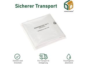 4251259888840 - 100 x Matratzenhülle Typ 2 (1700 x 2350 mm) robust reißfest 30 my Aufbewahrungshülle Umzugsmaterial Schutzhülle BB-Verpackungen