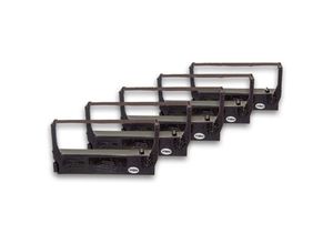 4251303533436 - 5x Farbband Nylonband Tintenband kompatibel mit Nadeldrucker Canon tx 50 iii Ersatz für ERC-23 C43S015360 ERC-23B - Vhbw
