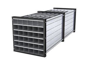 4251305418182 - eurokraft pro Wabenregal HxBxT 1000 x 1000 x 3000 mm 36 Wannen 6 x 6 Fächer