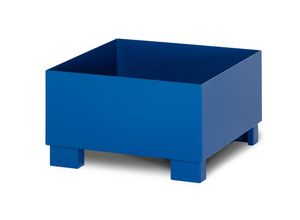 4251305418489 - R+R Industrietechnik RR Industrietechnik Auffangwanne aus Stahl für 1x 200 Liter Fass ohne Gitterrost RAL 5010 enzianblau