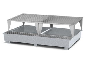 4251305419707 - R+R Industrietechnik RR Industrietechnik Typ RTA-22 Auffangwannen für IBC aus Stahl mit Abfüllbereich verzinkt