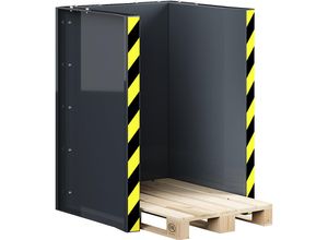 4251305431211 - R+R Industrietechnik RR Industrietechnik Paletten Stapel Station RPS-10 BxTxH 1020x945x1425 mm RAL 7016 Anthrazitgrau