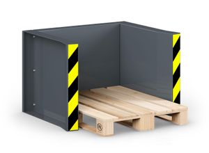 4251305431549 - R+R Industrietechnik RR Industrietechnik Paletten Stapel Station RPS-05 BxTxH 1020x945x740 mm RAL 7005 Mausgrau