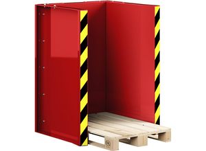 4251305431570 - R+R Industrietechnik RR Industrietechnik Paletten Stapel Station RPS-10 BxTxH 1020x945x1425 mm RAL 3000 Feuerrot