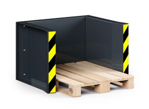 4251305432898 - R+R Industrietechnik RR Industrietechnik Paletten Stapel Station RPS-05 BxTxH 1020x945x740 mm RAL 7016 Anthrazitgrau
