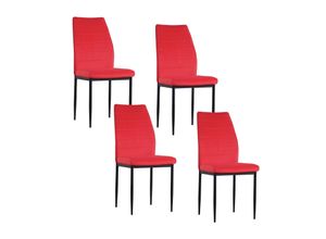 4251312962791 - Stuhl Madison Velvet Rot