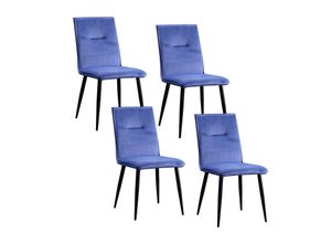 4251312963941 - Stuhl Salinas Velvet Blau