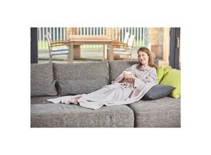 4251312984045 - TV-Kuscheldecke Taupe Microfaser