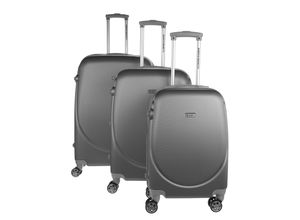 4251312984632 - Reisekoffer 3-teiliges Set Silber 50 60 70